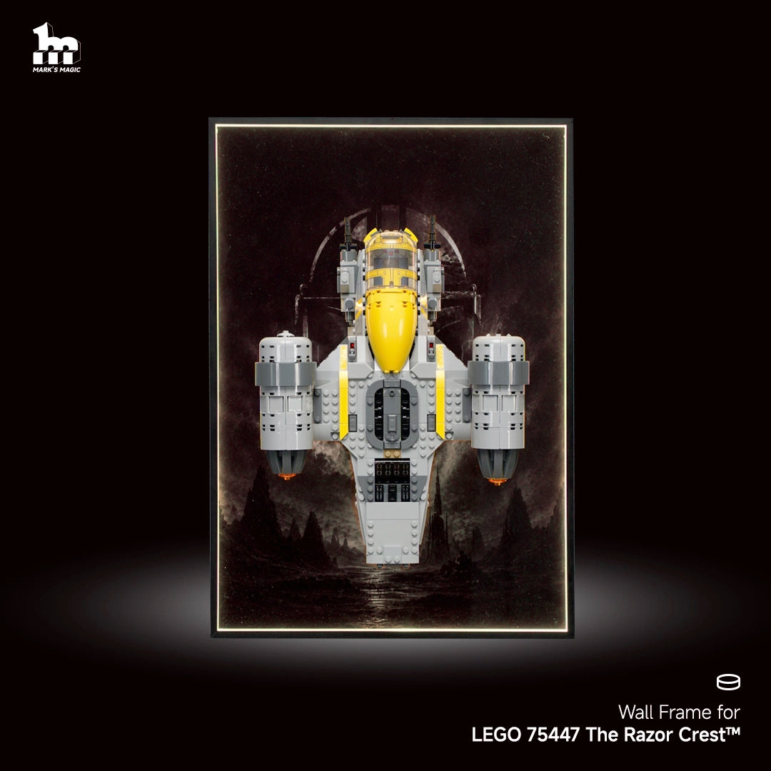 Wall Display Frame For Lego Star Wars The Mandalorian 75447 The Razor Crest™
