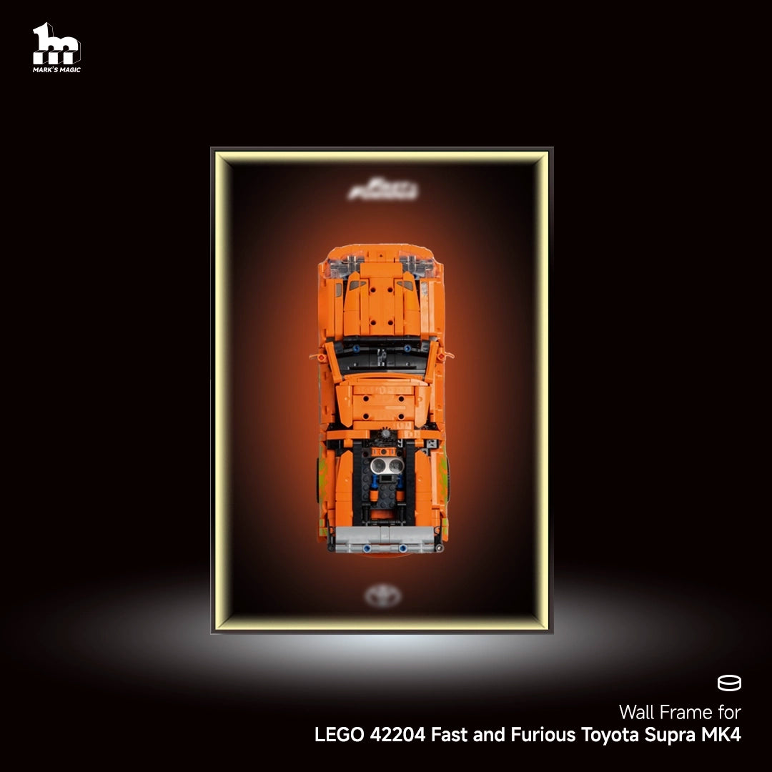 Wandbildvitrine für Lego Technic™ 42204 Fast and Furious Toyota Supra MK4