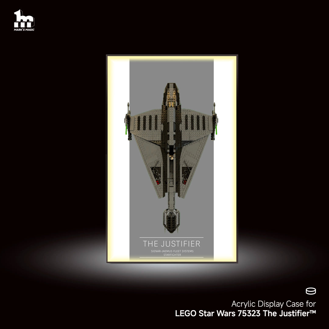 Wall Display Frame for LEGO® Star Wars 75323 The Justifier™