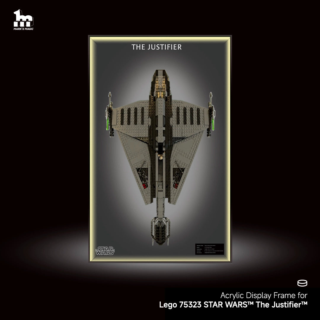 Wall Display Frame for LEGO® Star Wars 75323 The Justifier™