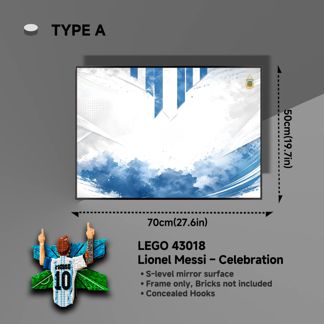 Wall Display Frames For LEGO Editions 43018 Lionel Messi – Celebration