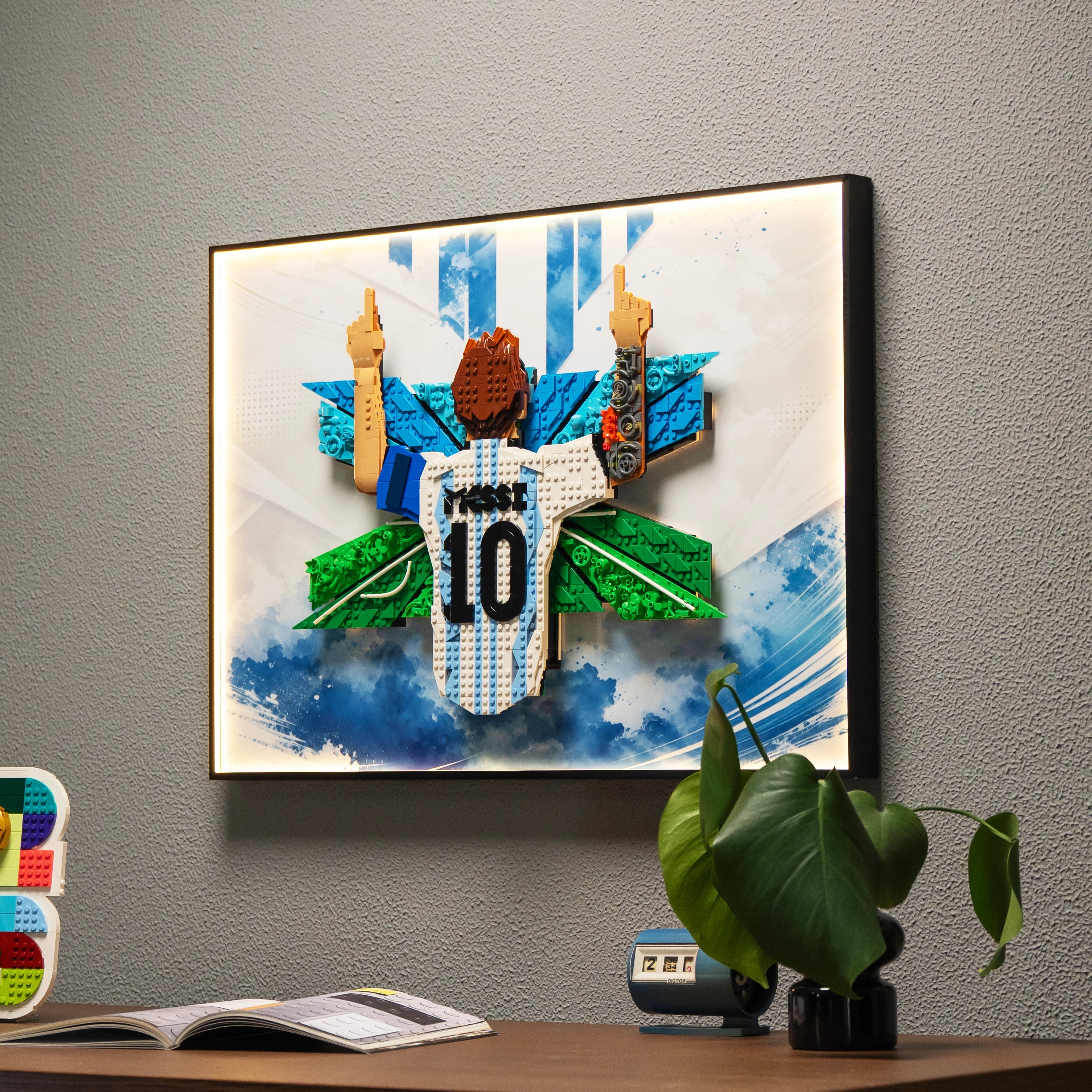 Wall Display Frames For LEGO Editions 43018 Lionel Messi – Celebration