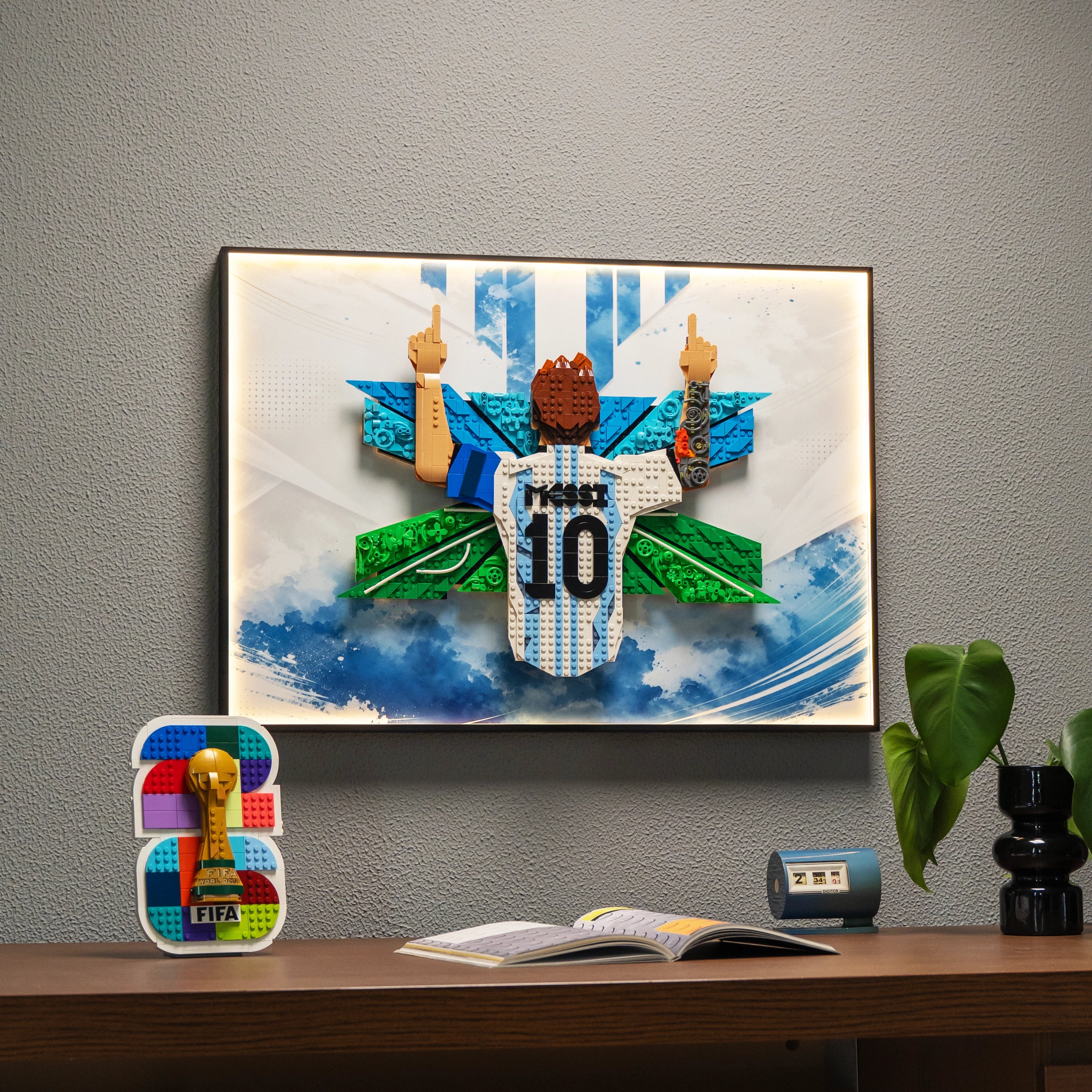 Wall Display Frames For LEGO Editions 43018 Lionel Messi – Celebration