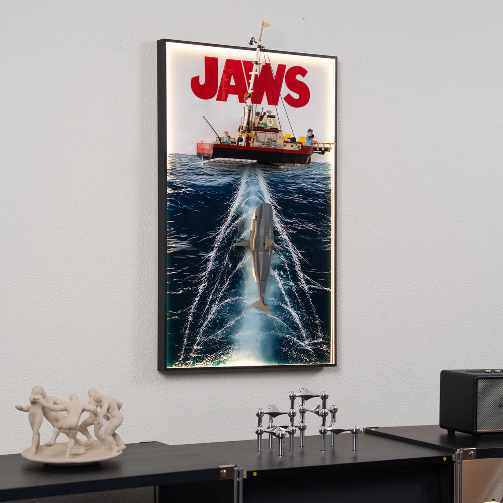 Wall Display Frames For LEGO® Ideas 21350 Jaws