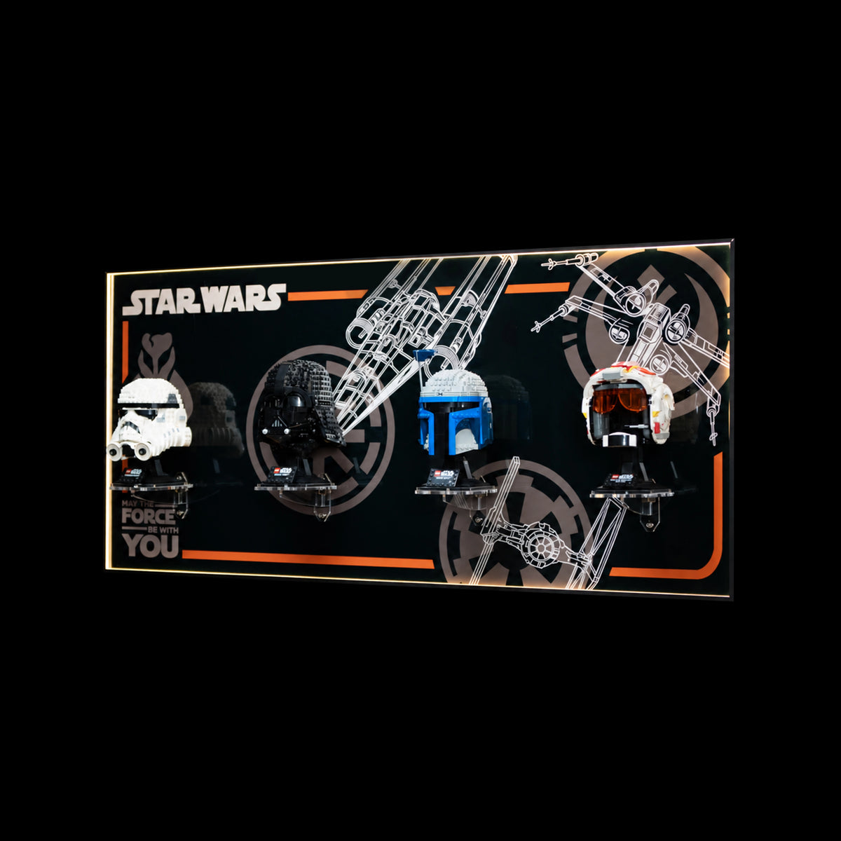 Wall Display frame for LEGO® Star Wars™ Helmet Series
