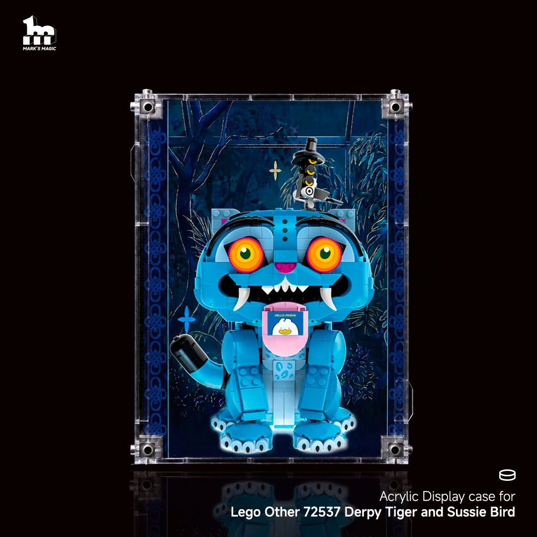 Wall Mount Display Case For LEGO® Other 72537 Derpy Tiger and Sussie Bird