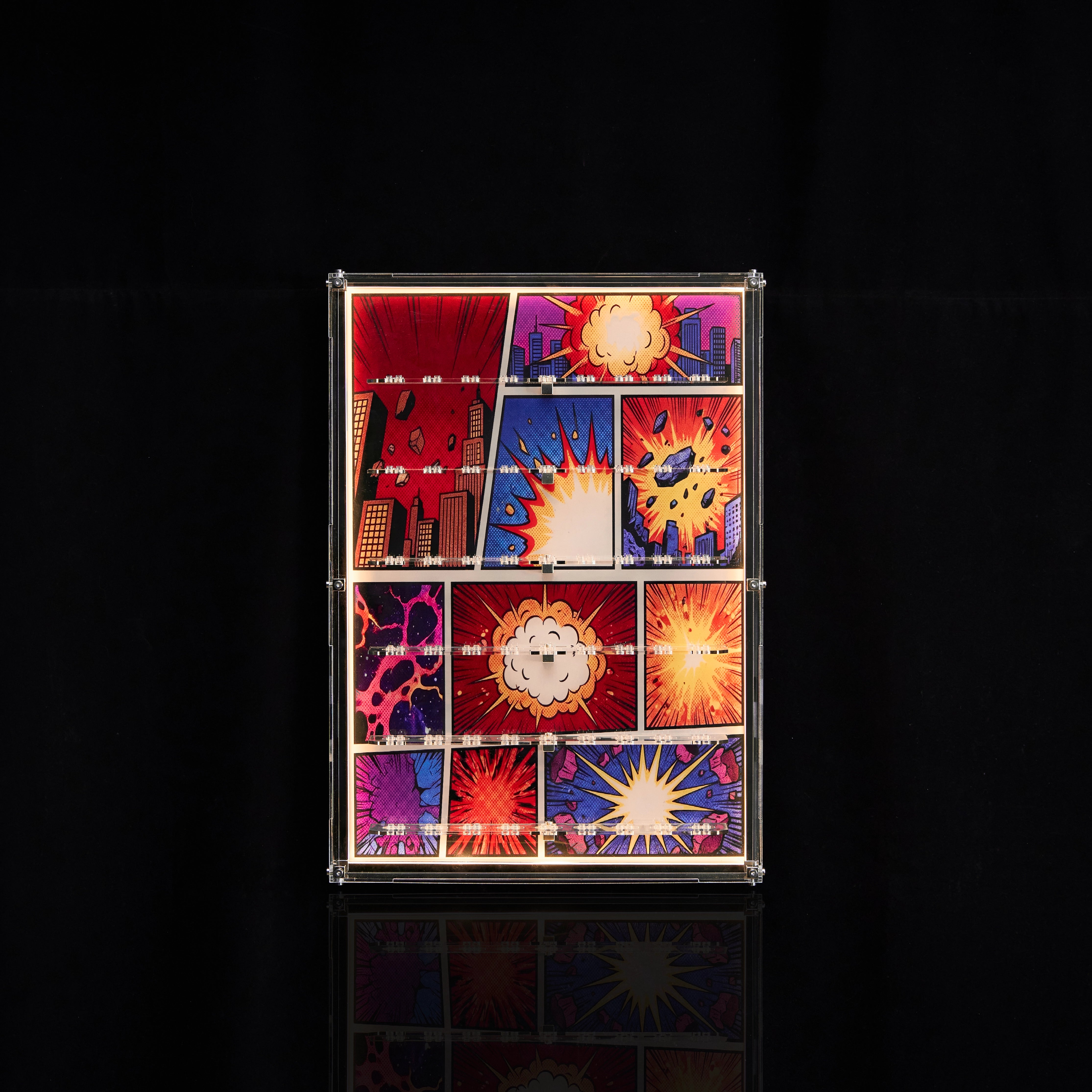 【PREMIUM】 Dust Proof Wall mounted Display Case for lego Marvel Minifigure