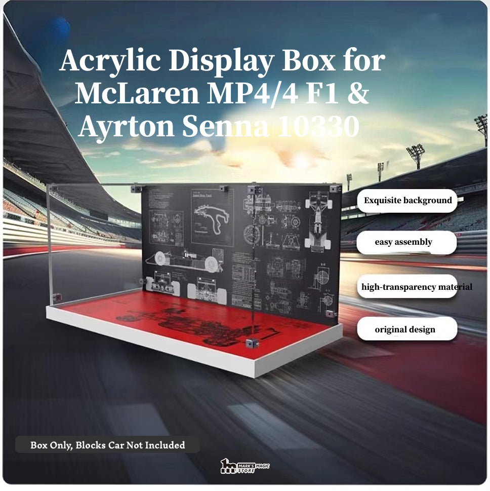 Acrylic Display Box for McLaren MP4/4 F1 & Ayrton Senna 10330