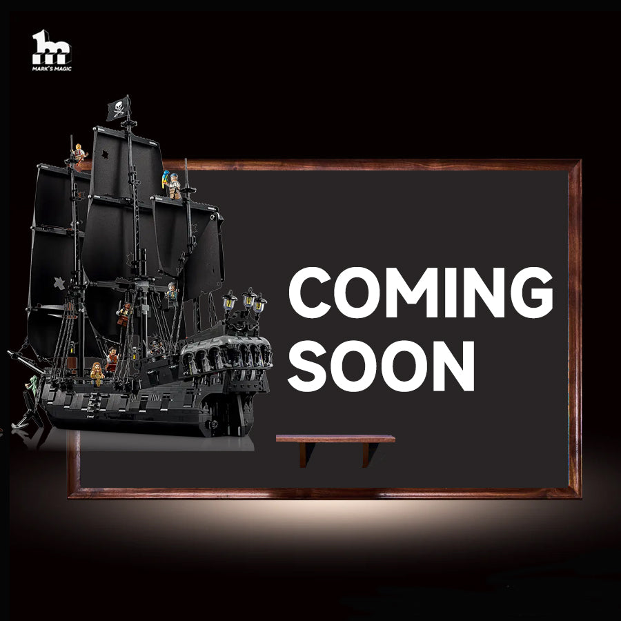 Premium LEGO® Display Frame Handcrafted Black Walnut Wood for Lego ICONS 10365 Captain Jack Sparrow's Pirate Ship