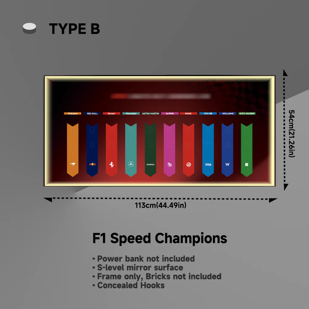 Lego display frame for F1 speed champion Type B