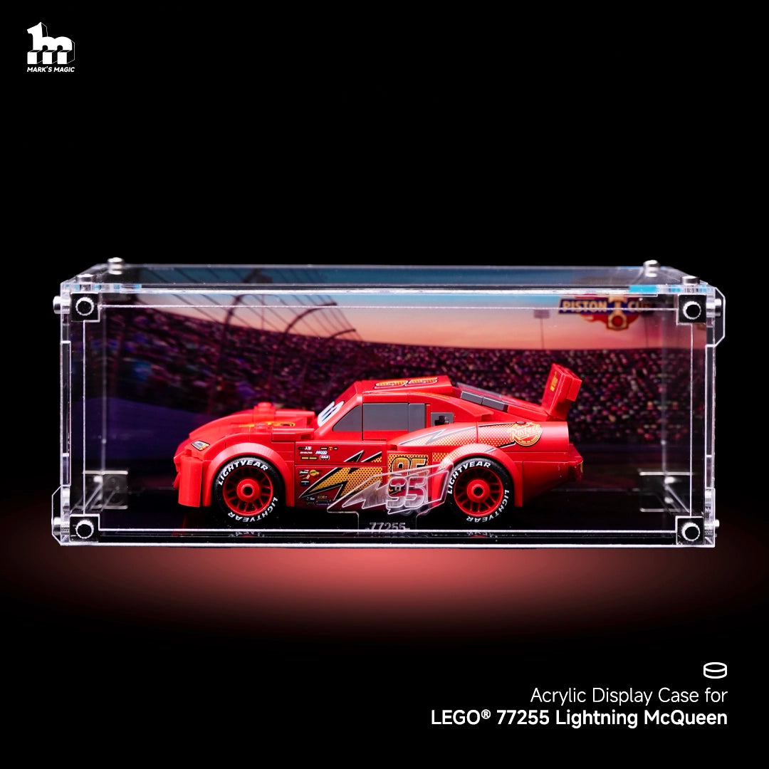 Acrylic Display case for LEGO® 77255 Lightning McQueen