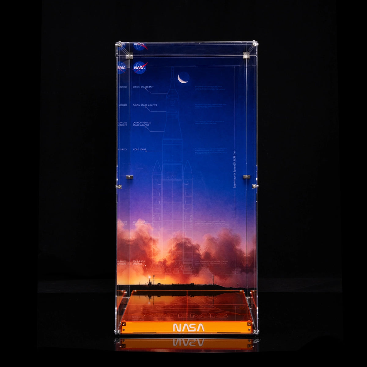 【Premium】Acrylic Display Case For LEGO® Icons 10341 NASA Artemis Space Launch System