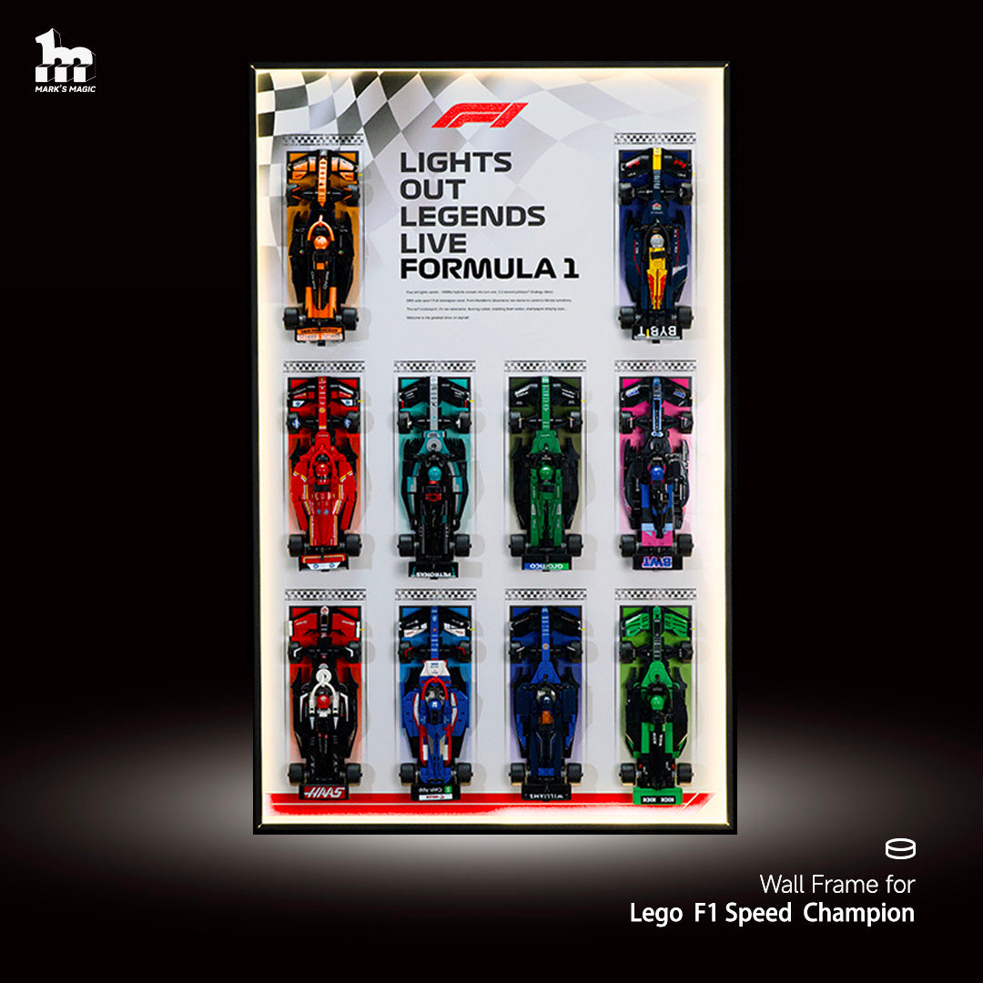 Car Display Frame for LEGO® Speed Champions f1 Series