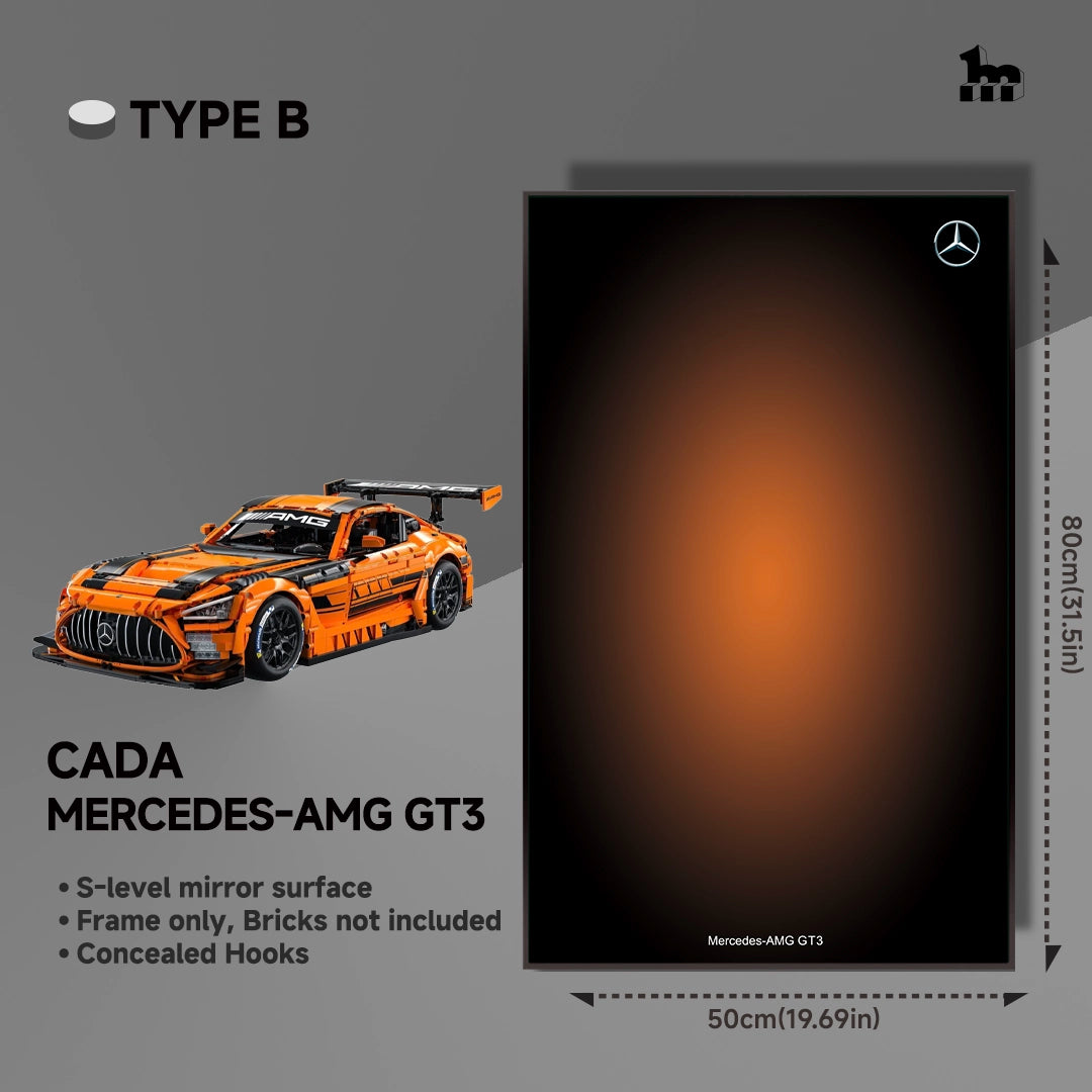 Car Display Wall Frame for CaDA Mercedes-AMG GT3