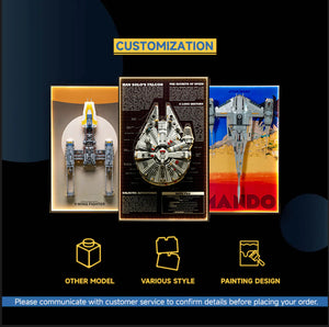 Customization --- Wall Display Frame For LEGO® Star Wars and Mocs