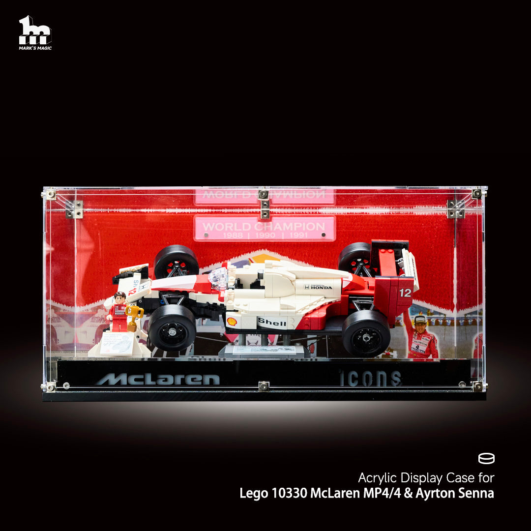 [Pre-Order] LEGO® McLaren MP4/4 F1 & Ayrton Senna 10330 Ultra Acrylic Display Case  (before June 21st))