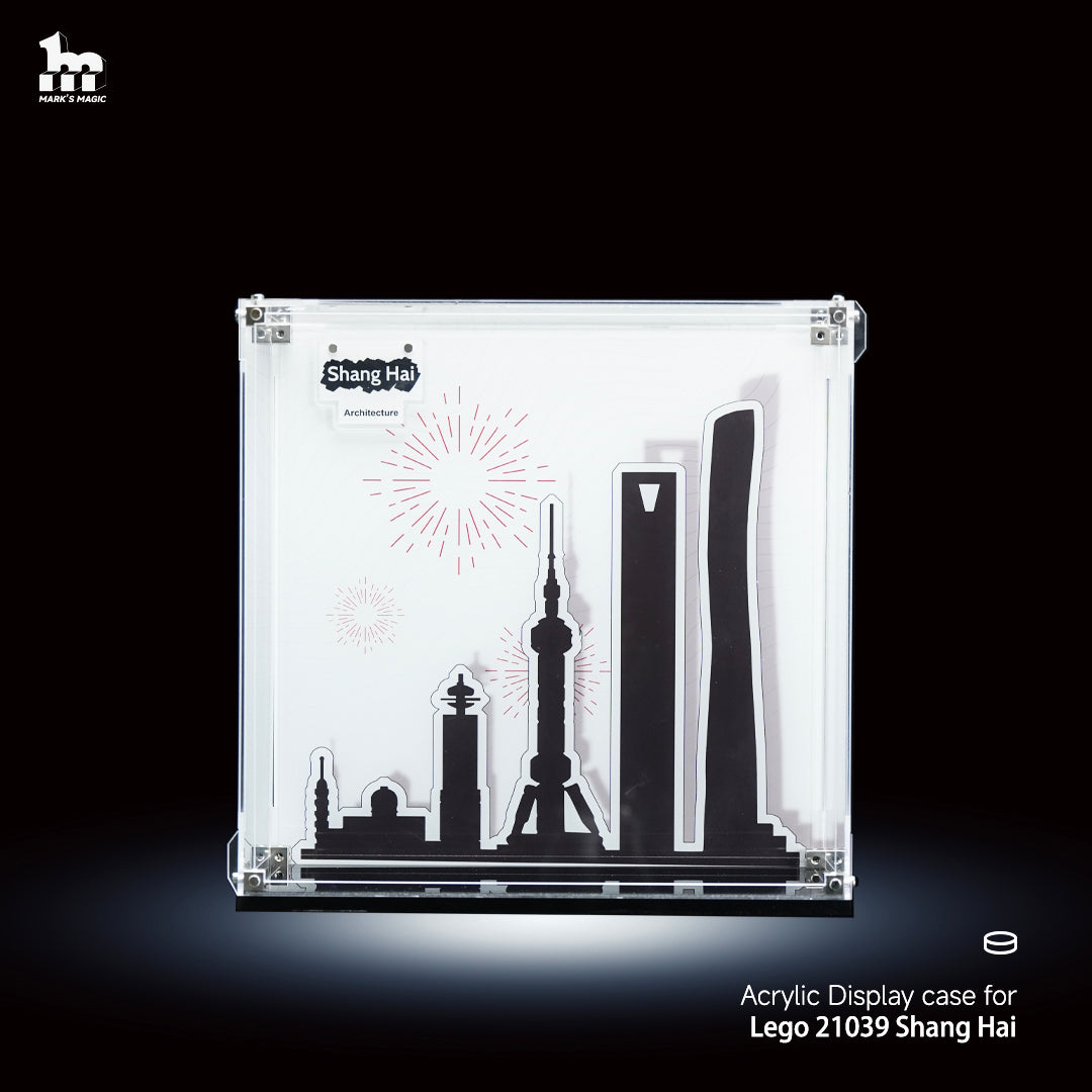 【PREMIUM】Display Case For LEGO® 21039 Architecture series Shang Hai Display Ultra-high Translucent Acrylic