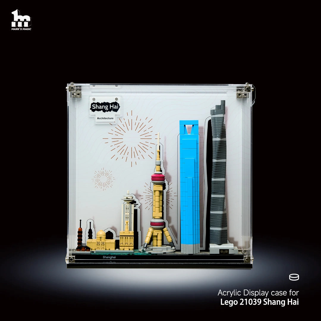 【PREMIUM】Display Case For LEGO® 21039 Architecture series Shang Hai Display Ultra-high Translucent Acrylic