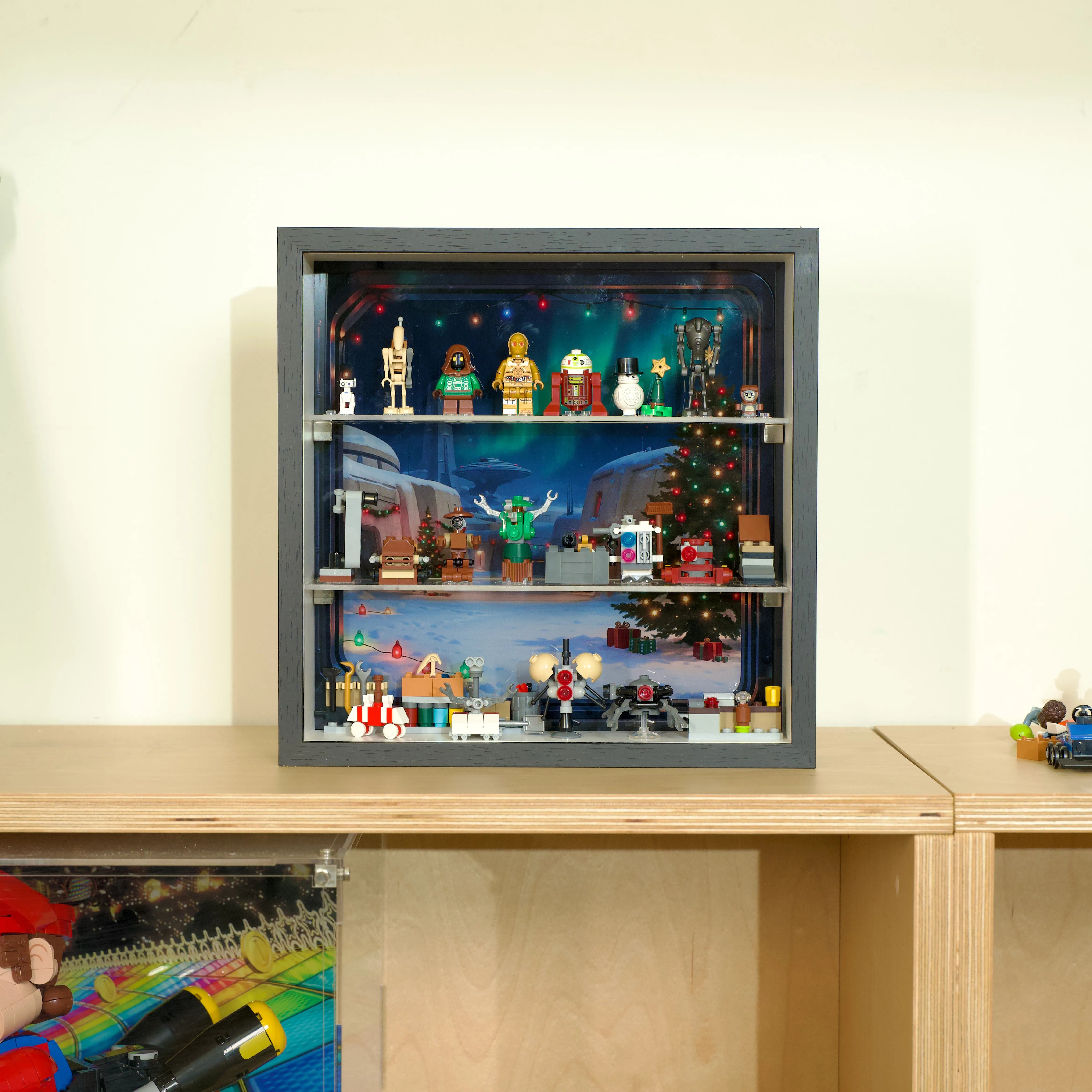 Display case for LEGO® 75418 Star Wars™ Advent Calendar 2025