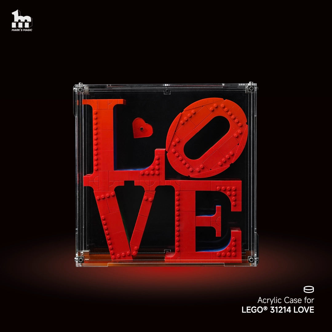 DISPLAY ACRYLIC CASE FOR LEGO® 31214 LOVE