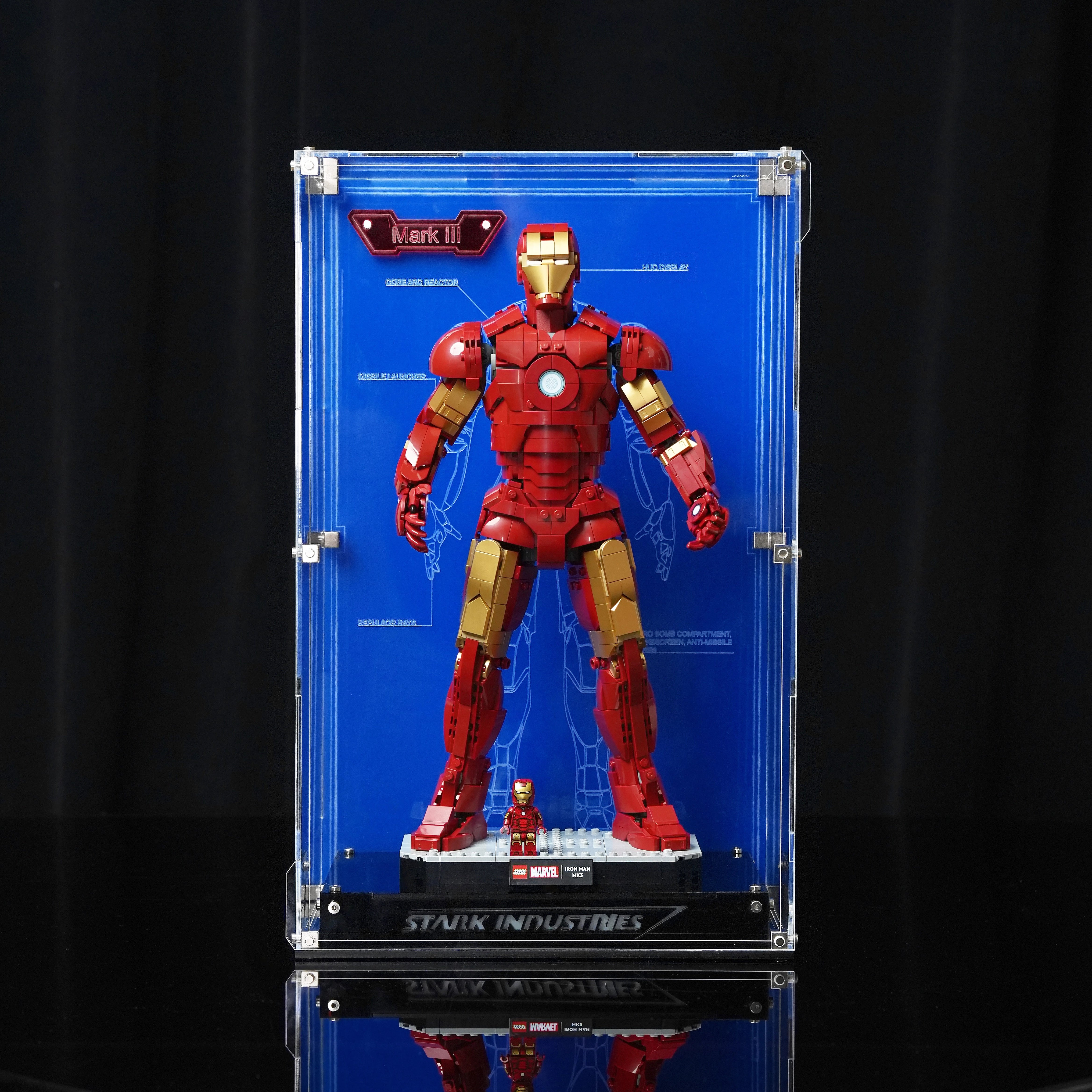 【Premium】 Display Case For LEGO 76344 Iron Man Mark 3 Collectors' Edition