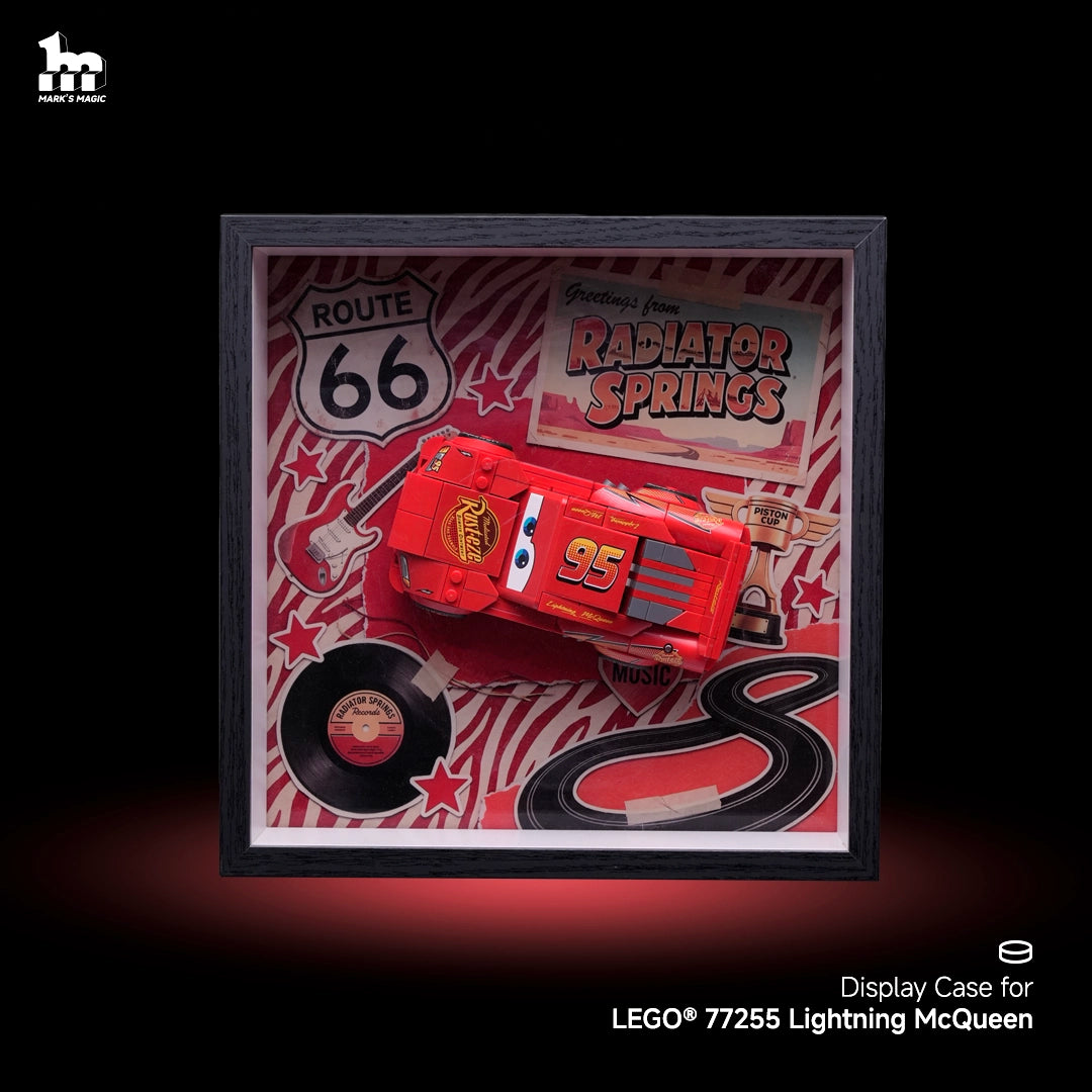 Display case for LEGO® 77255 Lightning McQueen