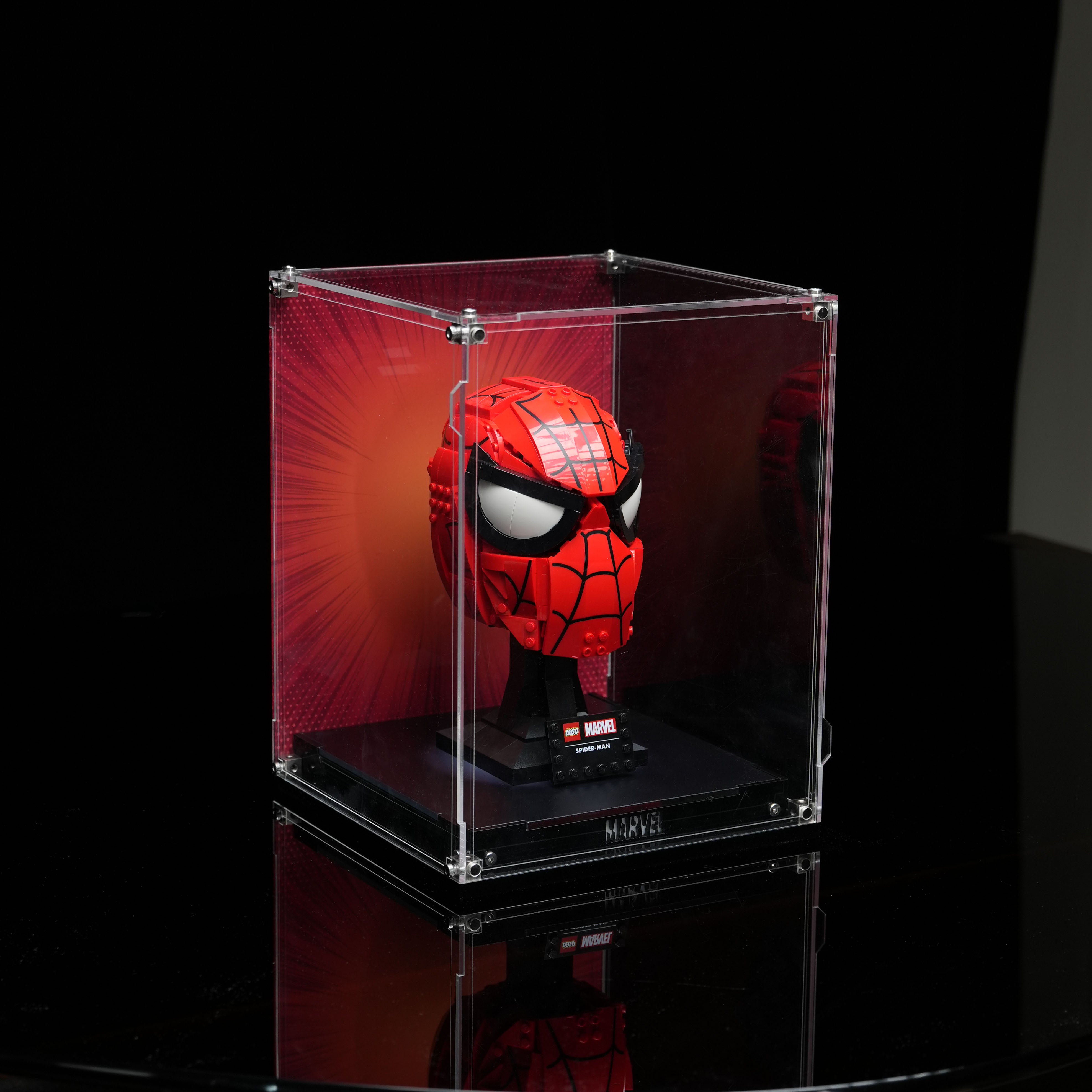 【PREMIUM】Display Case for LEGO® Marvel Helmet Ultra-high Translucent Acrylic