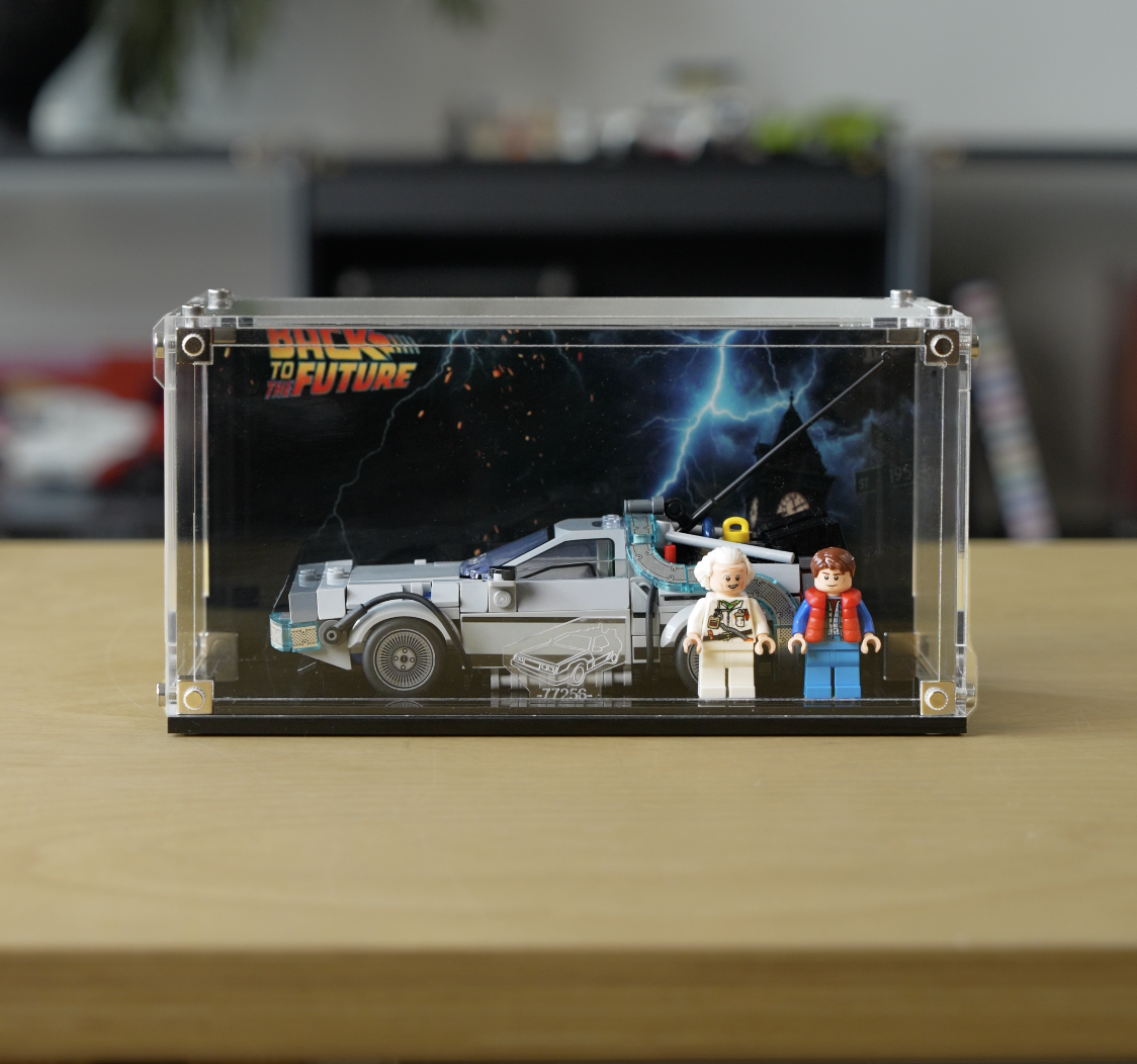 Acrylic Display case for LEGO® 77256 Time Machine from Back to the Future