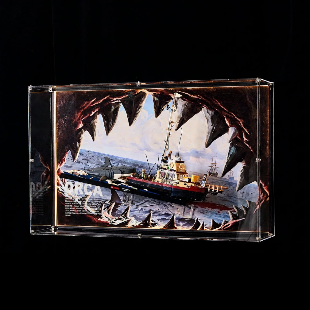 Wall Display Frames For LEGO® Ideas 21350 Jaws