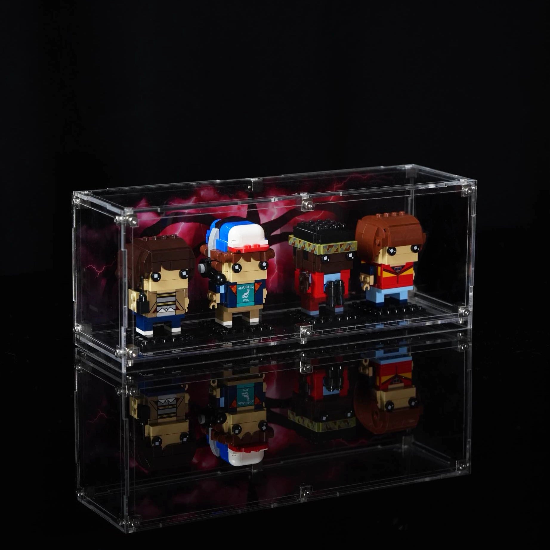 【PREMIUM】Display case For  LEGO® Stranger Things BrickHeadz Super Ultra-high Translucent Acrylic