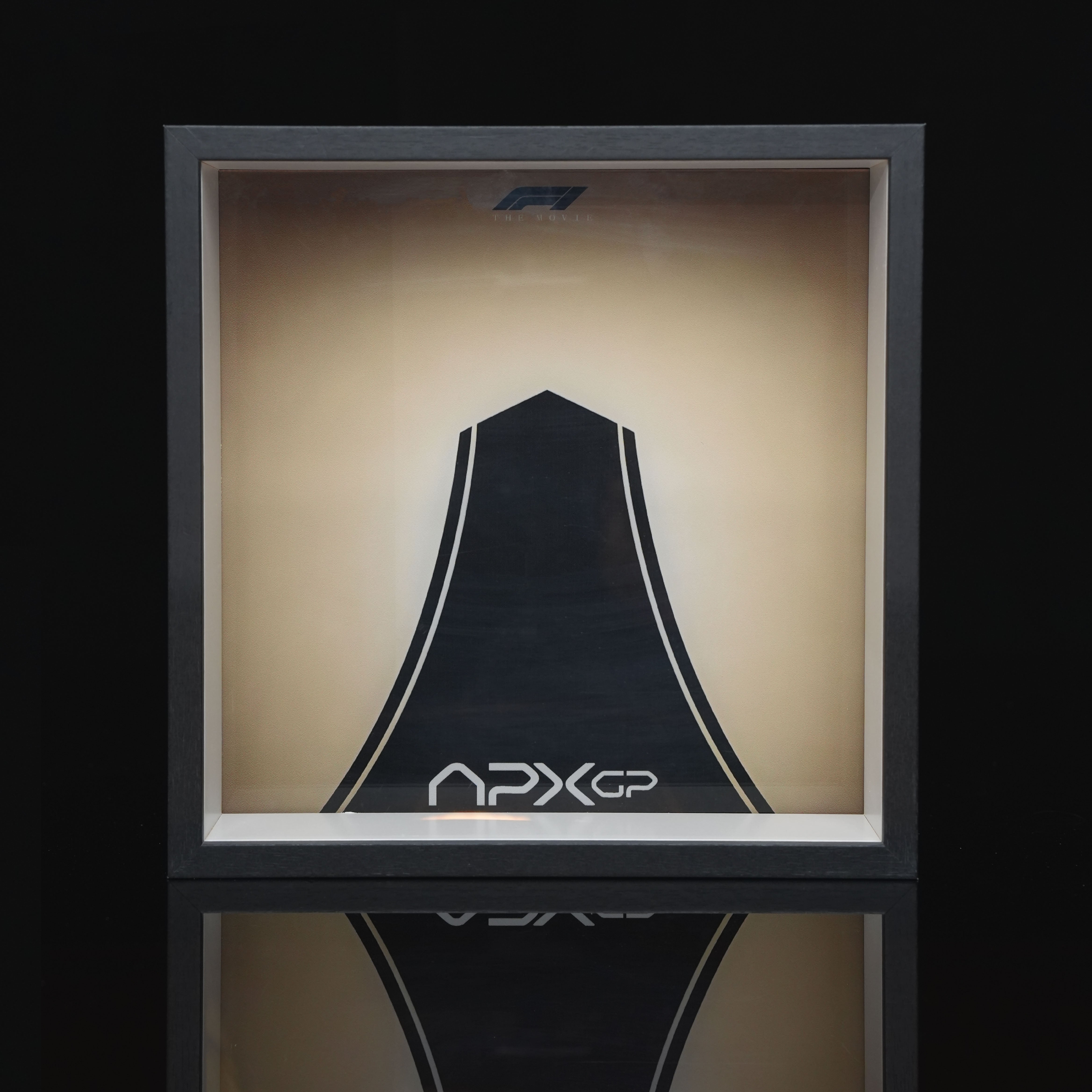 Display case for LEGO® 77252 APXGP Team Race Car from F1® The Movie.