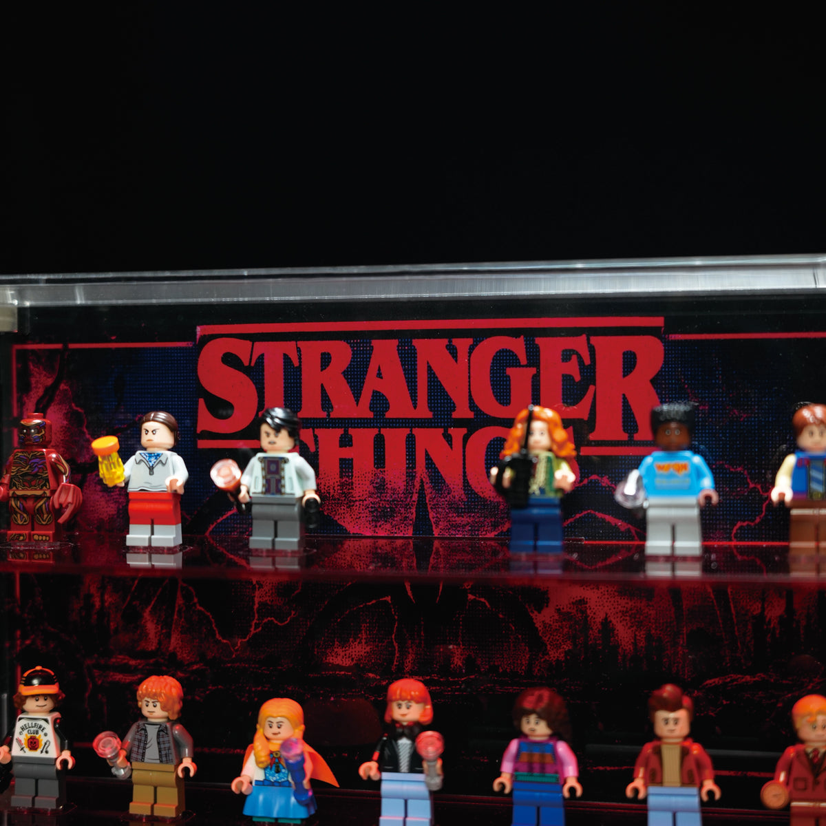 Wall-Mountable Acrylic Display case For LEGO® Minifigures 11370 Stranger Things: The Creel House