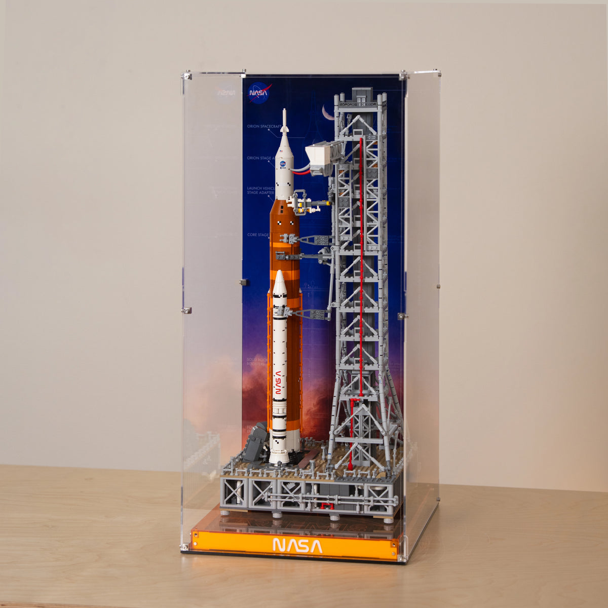Acrylic Display Case For LEGO® Icons 10341 NASA Artemis Space Launch System