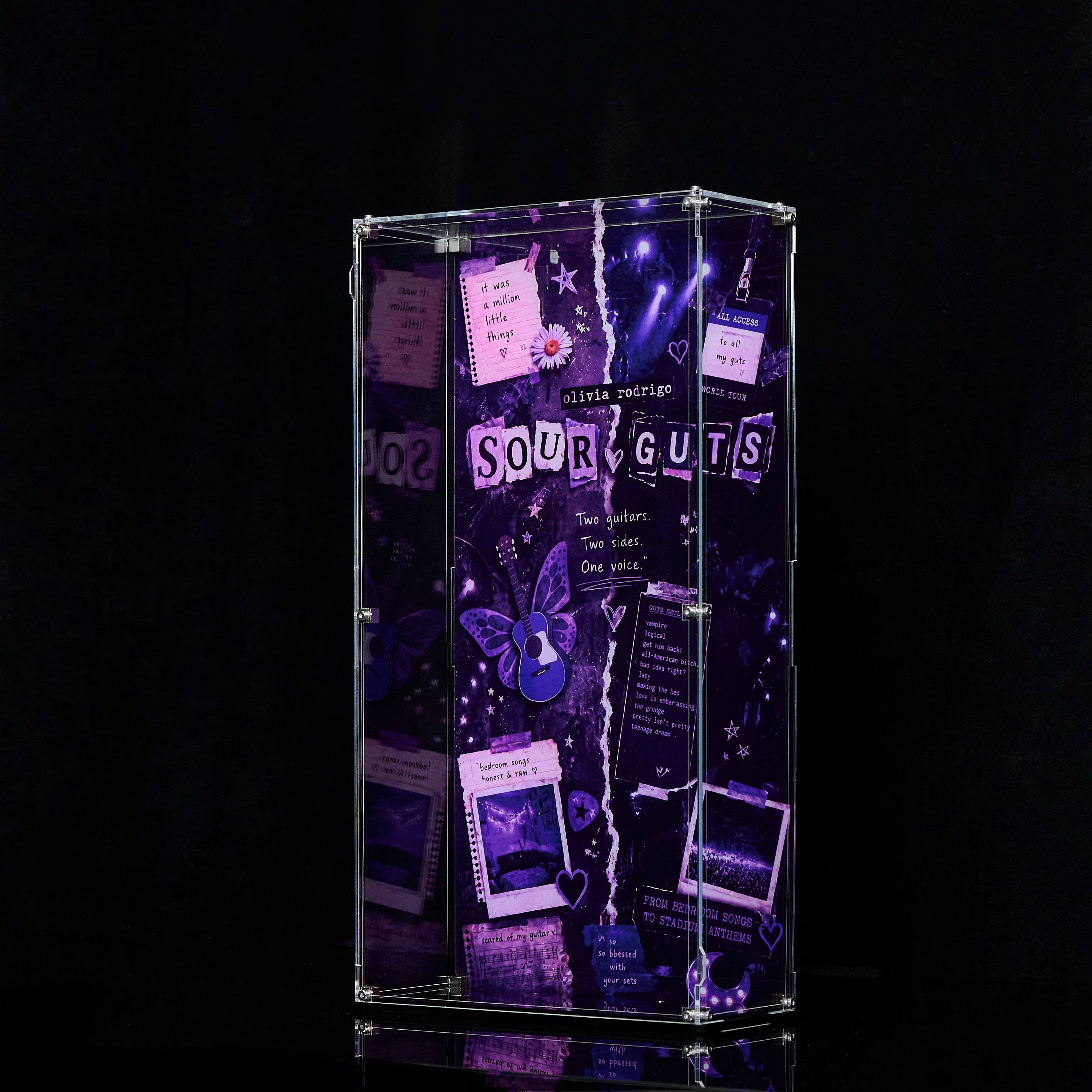 Acrylic Display Case For LEGO® Editions 43031 Olivia Rodrigo's Dual Guitar