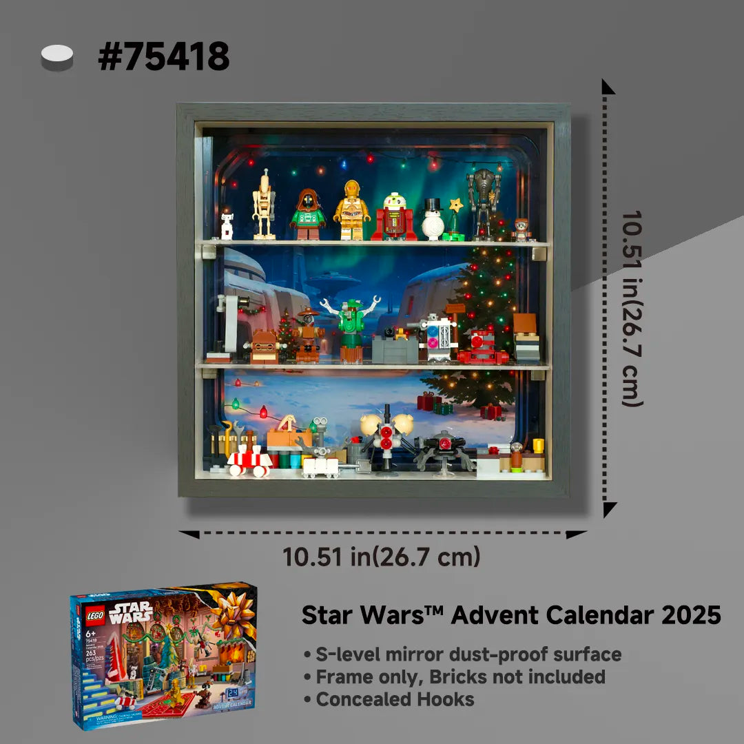 Display case for LEGO® 75418 Star Wars™ Advent Calendar 2025