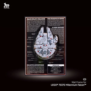 Wall Display frame for LEGO®  Star Wars™ 75375 Millennium Falcon™