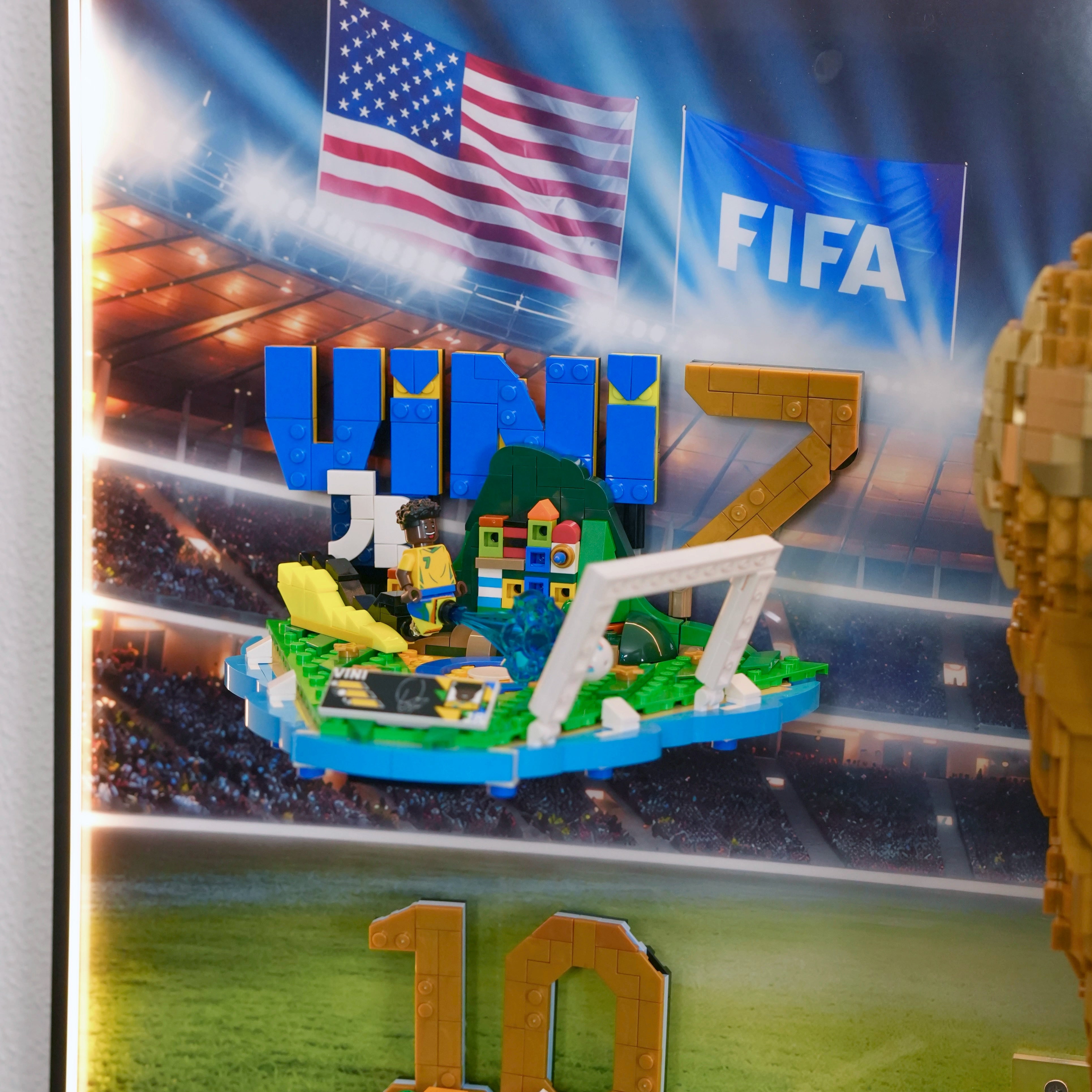 Wall Display Frame For Lego Editions FIFA World Cup & Soccer Highlights 4 sets 43011 & 43027 & 43012 & 43013