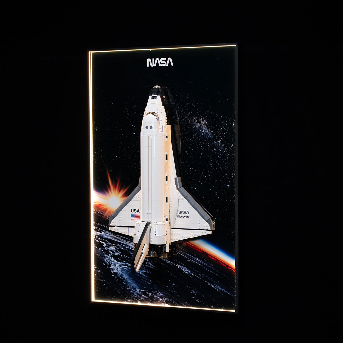 Wanddisplayrahmen für LEGO® ICONS NASA Space Shuttle 10283