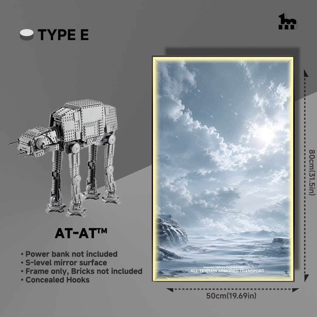 Wall Display frame for LEGO® STAR WARS™ AT-AT™ 75288