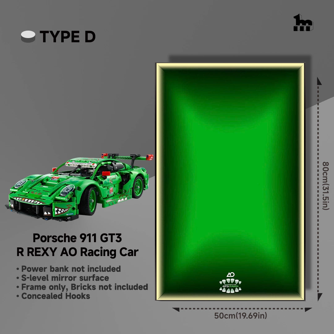 Car Display  Frame For LEGO® 42224 Porsche 911 GT3 R REXY AO Racing Car