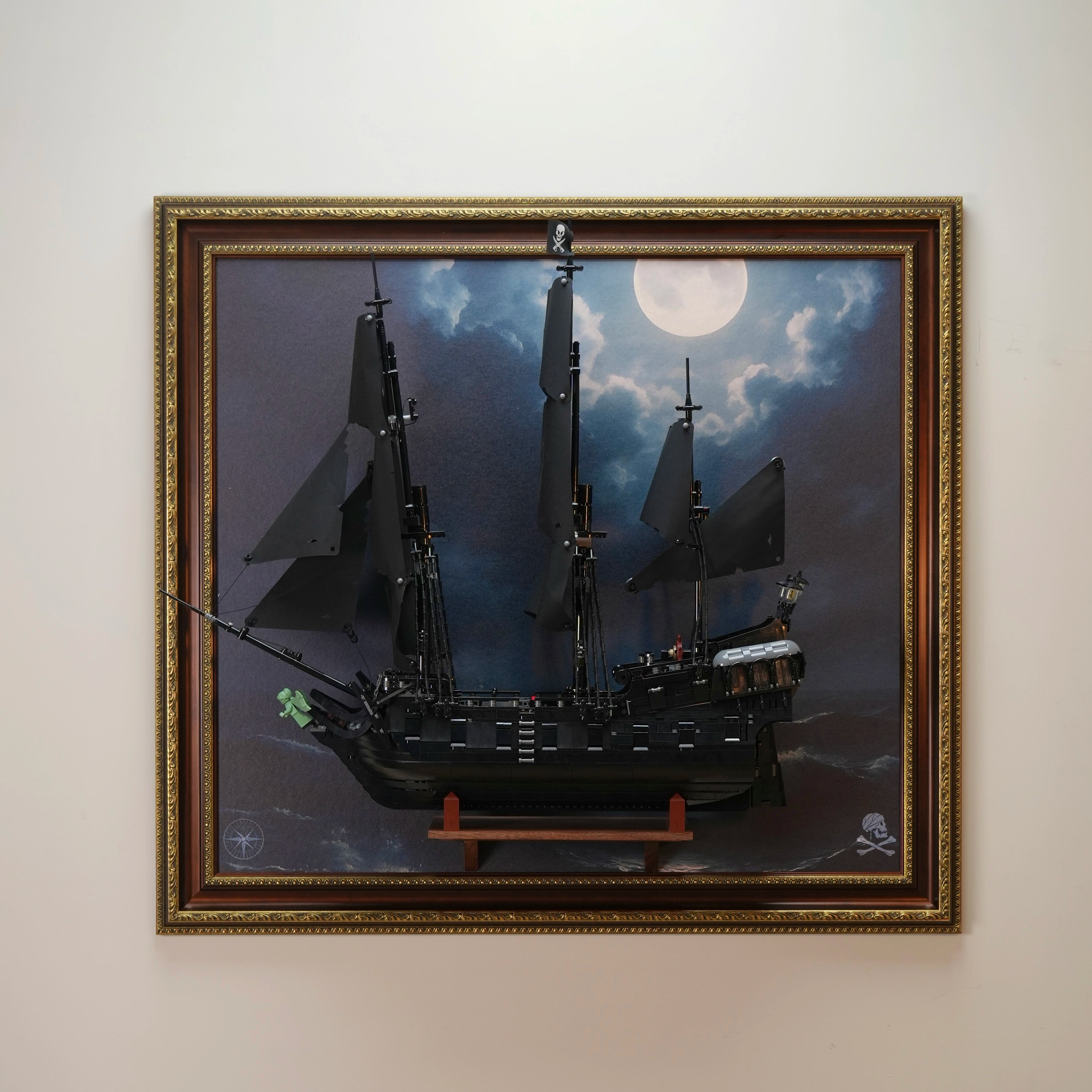 Premium  Display Frame for LEGO® ICONS 10365 Captain Jack Sparrow's Pirate Ship