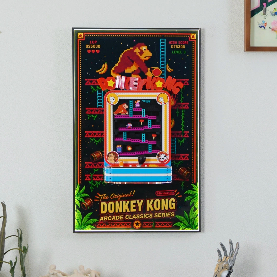 Wandbildrahmen für LEGO® Super Mario™ 72051 Donkey Kong™ Arcade