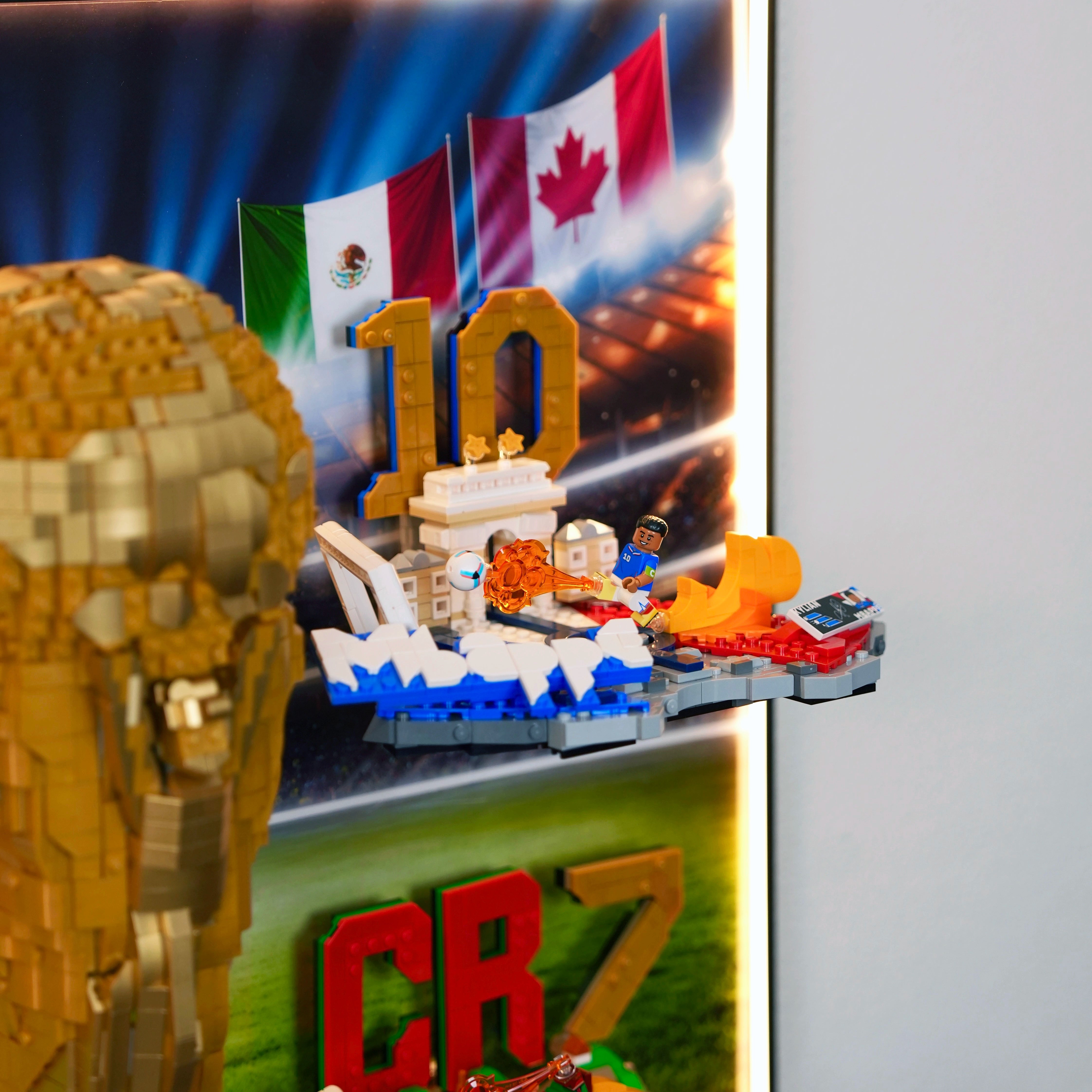 Wall Display Frame For Lego Editions FIFA World Cup & Soccer Highlights 4 sets 43011 & 43027 & 43012 & 43013