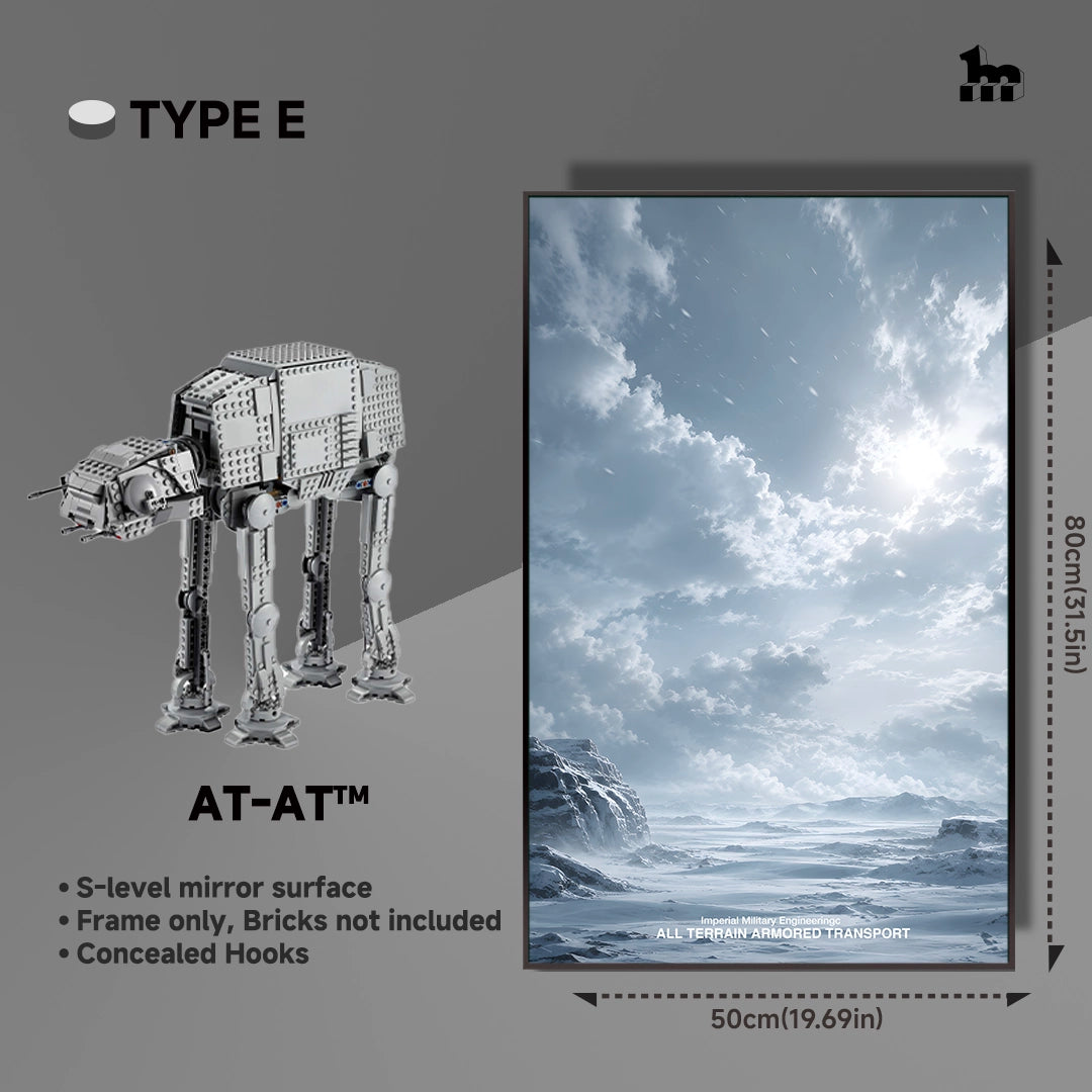 Wall Display frame for LEGO® STAR WARS™ AT-AT™ 75288