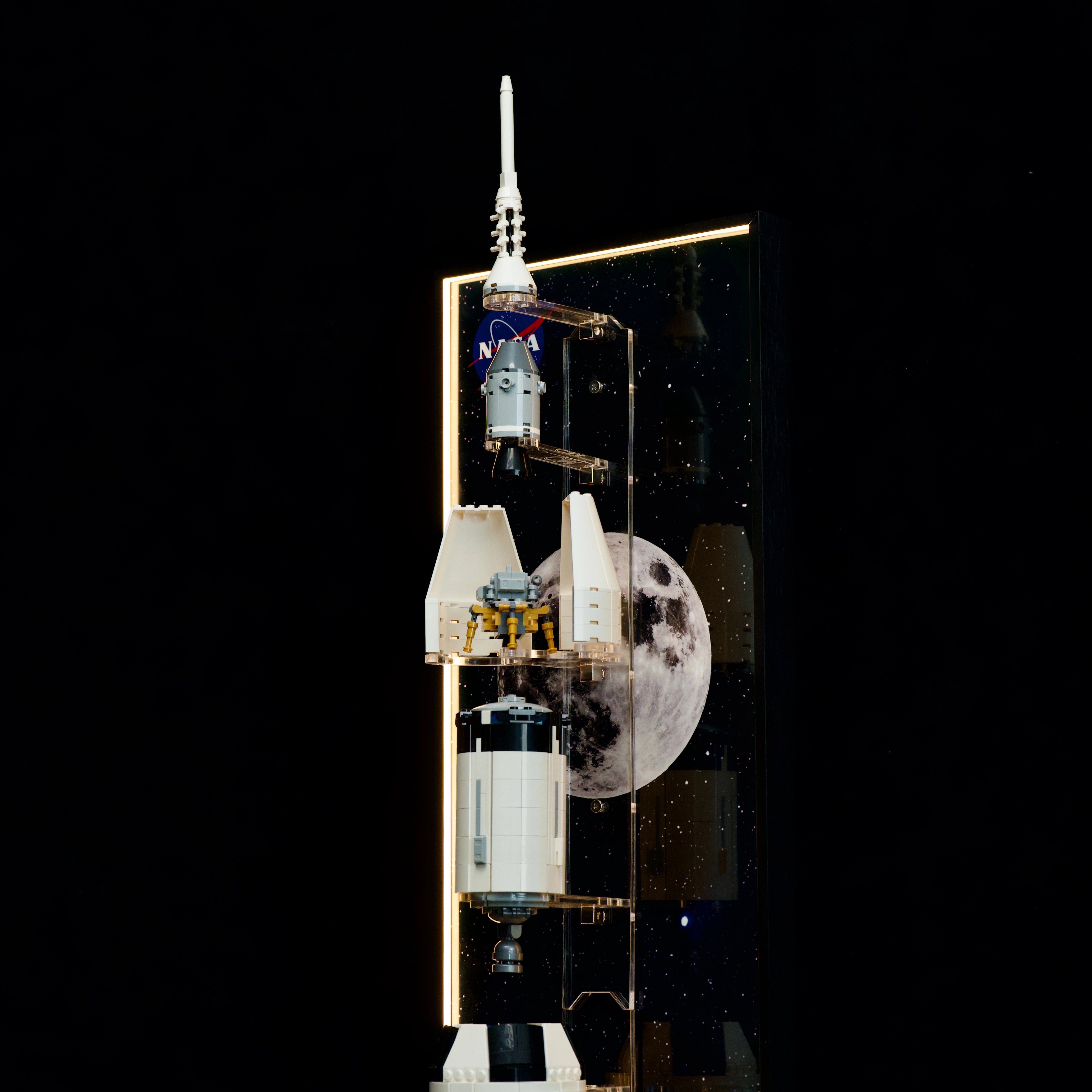 Wall Display Frame for LEGO® Ideas 92176 NASA Apollo Saturn V