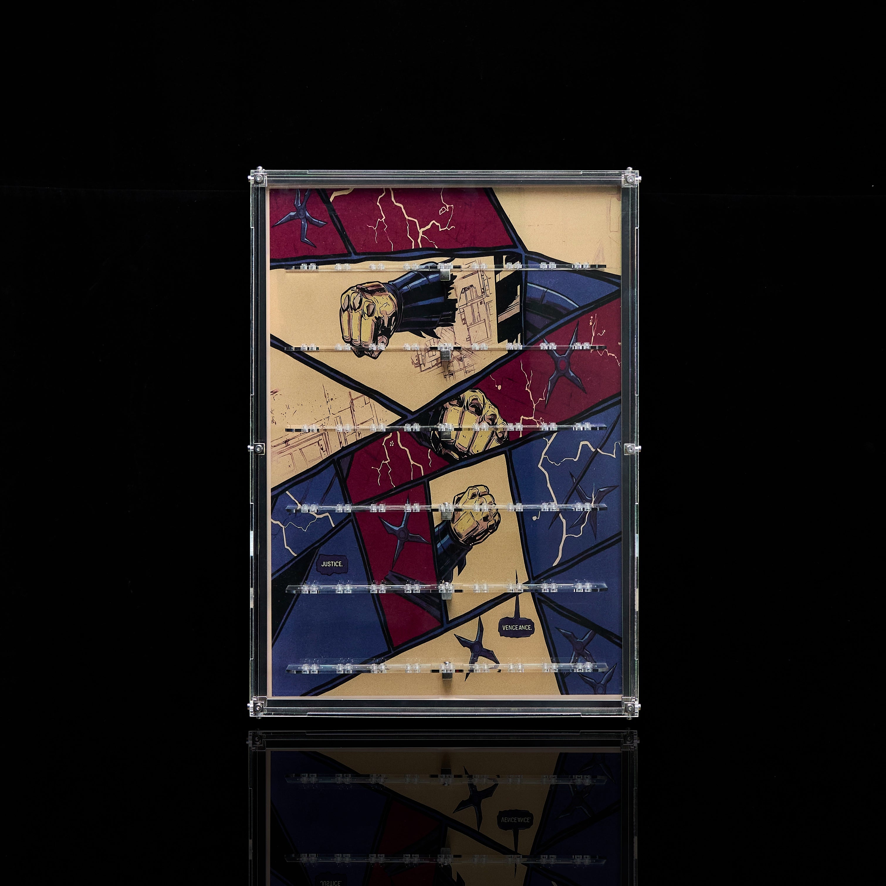 【PREMIUM】 Dust Proof Wall mounted Display Case for lego Batman Minifigure