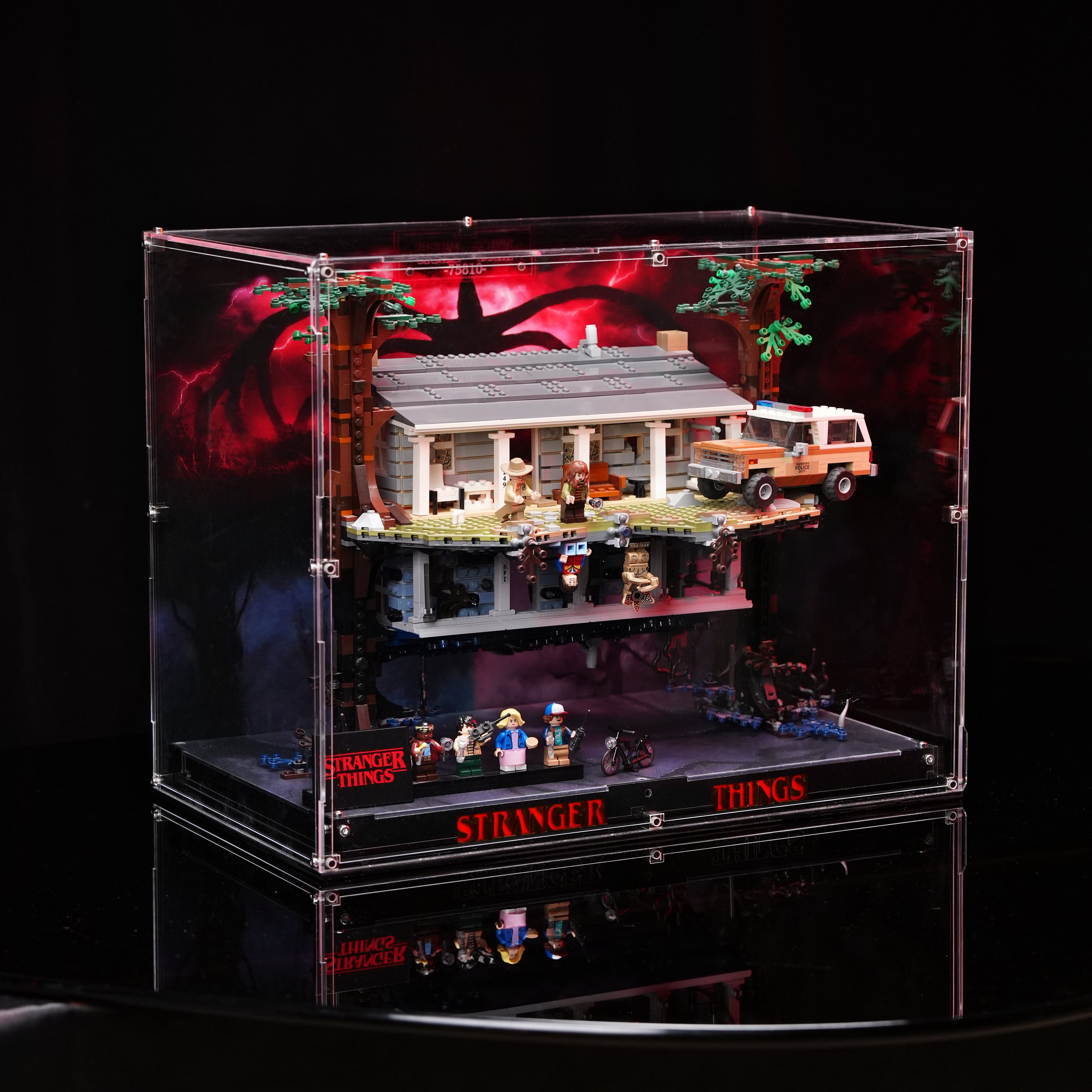 【PREMIUM】Acrylic Display case For LEGO® Stranger Things 75810 The Upside Down Super Ultra-high Translucent Acrylic