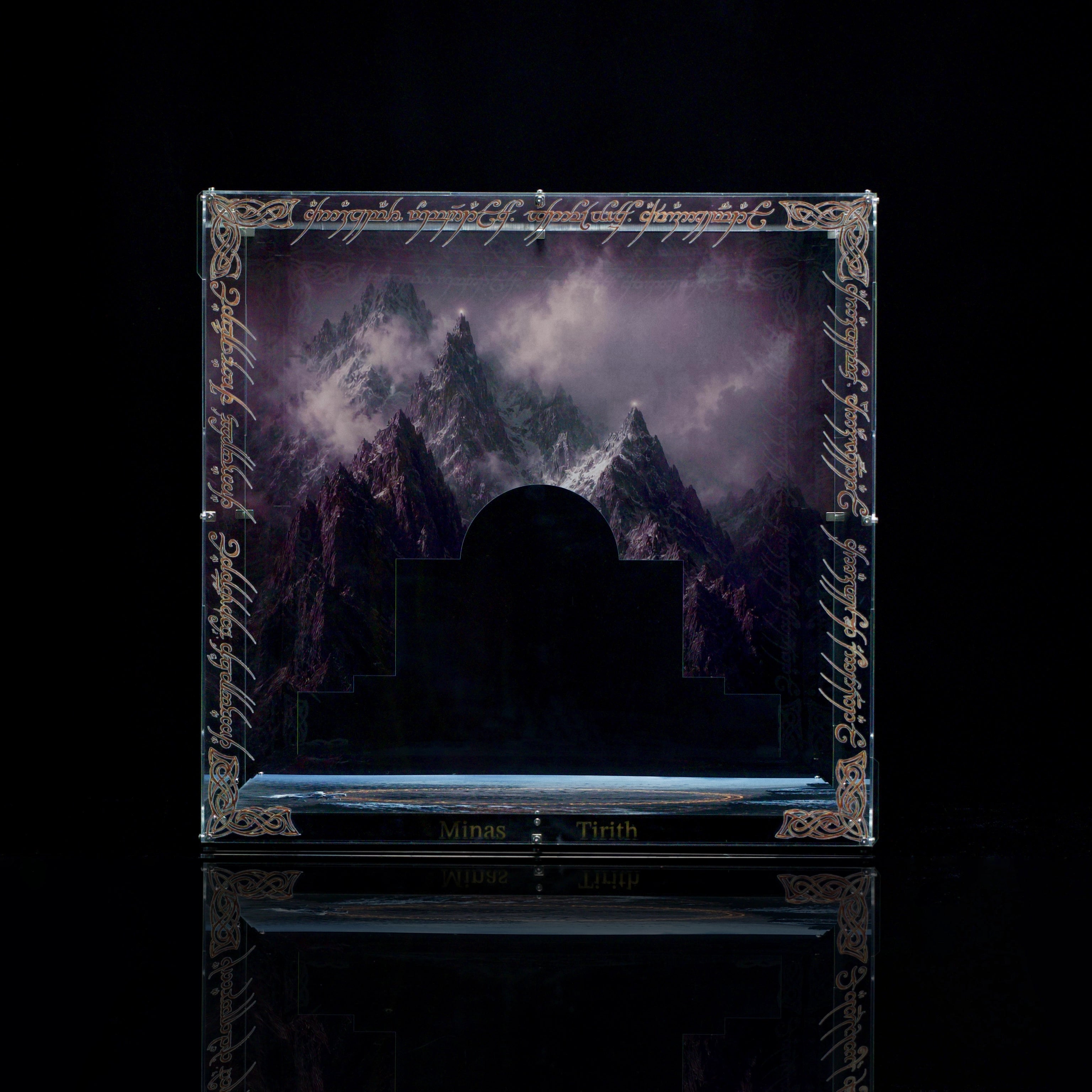 【PREMIUM】 Double-Sided Display Acrylic Case For LEGO ICONS 11377 Lord of the Rings Minas Tirith