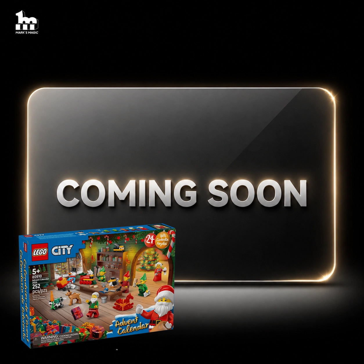 Display case for LEGO® 60510  City Advent Calendar 2026