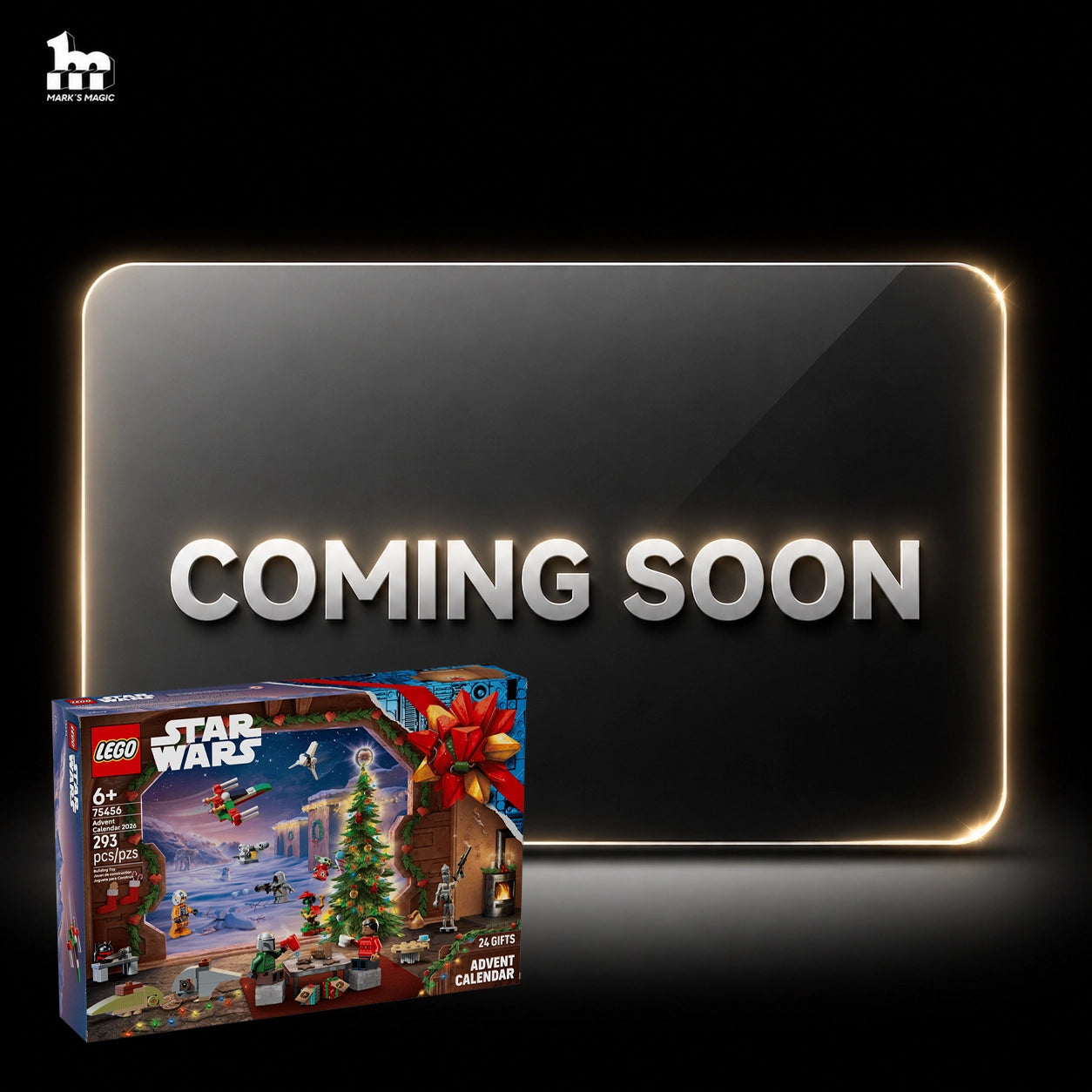 Display case for LEGO® 75456 Star Wars™ Advent Calendar 2026